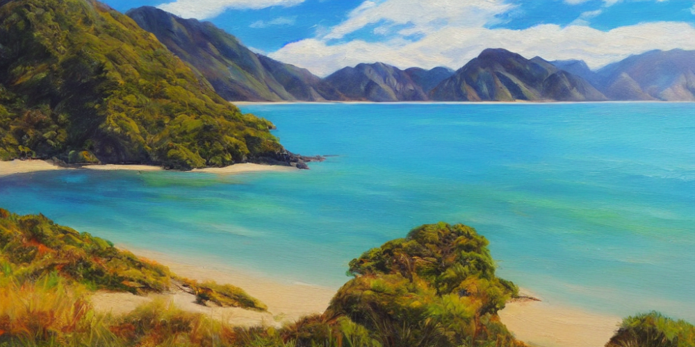 AI生成关键词，概念美术工具，新西兰的美图怎么做？