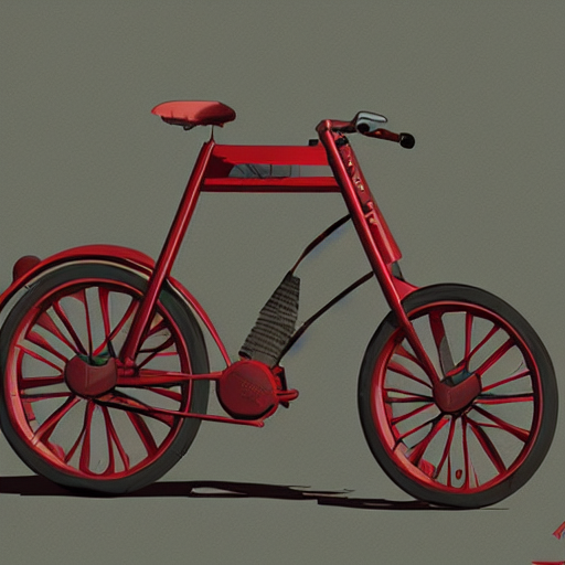 AI生成关键词，概念美术工具，自行车的美图怎么做？