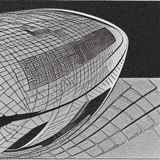 埃舍尔 - M.C. Escher - AI 绘画艺术家描述语