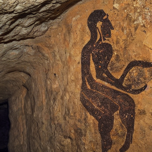洞壁史前艺术 - Cave wall prehistoric art - AI 绘画艺术风格关键字
