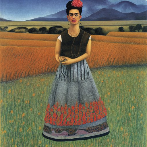 弗里达·卡洛 - Frida Kahlo - AI 绘画艺术家提示词