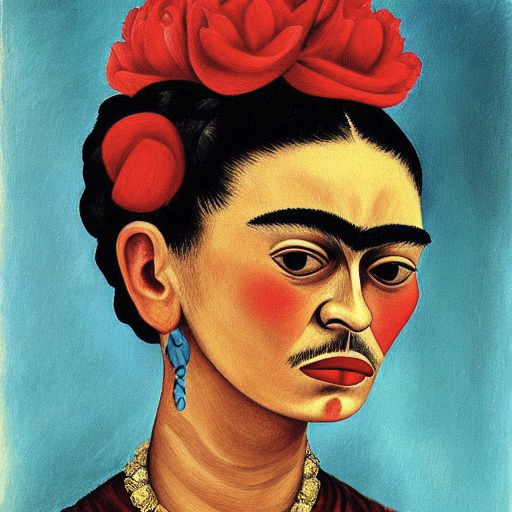 弗里达·卡洛 - Frida Kahlo - AI 绘画艺术家提示词