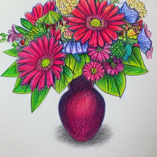 彩色铅笔绘图 - Colored Pencil Drawing - AI 绘画艺术风格提示词