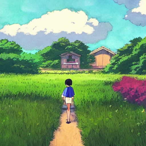 吉卜力工作室风格 - Studio Ghibli Style - AI 绘画艺术风格提示语