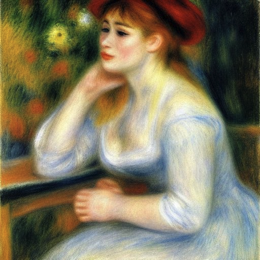 皮埃尔-奥古斯特·雷诺阿 - Pierre-Auguste Renoir - AI 绘画艺术家提示语