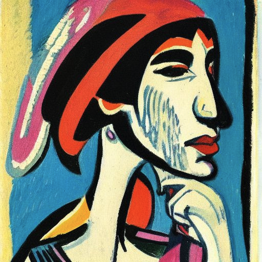 恩斯特·路德维希·基什内尔 - Ernst Ludwig Kirchner - AI 绘画艺术家关键字