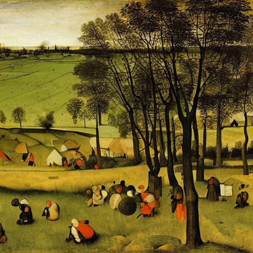 老彼得·布鲁格尔 - Pieter Bruegel the Elder - AI 绘画艺术家关键字
