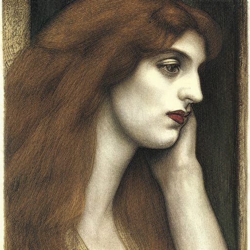 但丁·加布里埃尔·罗塞蒂 - Dante Gabriel Rossetti - AI 绘画艺术家关键字