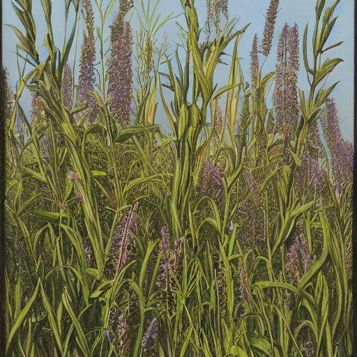 植物艺术品 - Botanical artwork - AI 绘画艺术风格描述语