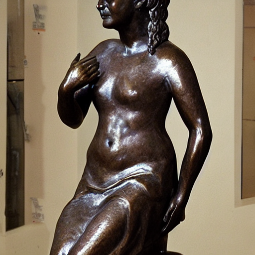 青铜雕像 - Bronze Statue - AI 绘画细节提示词