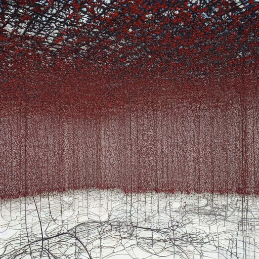 千春·盐田 - Chiharu Shiota - AI 绘画艺术家提示语