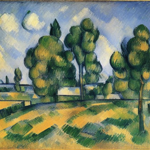 保罗·塞尚 - Paul Cézanne - AI 绘画艺术家描述词