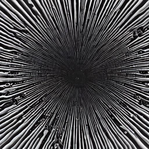铁流体 - ferrofluid - AI 绘画细节关键字