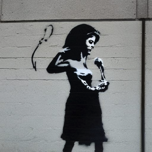 班克西 - Banksy - AI 绘画艺术家提示语