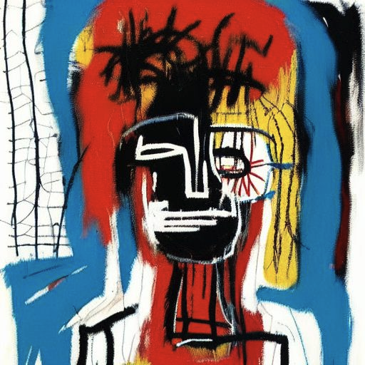 让-米歇尔·巴斯奎特 - Jean-Michel Basquiat - AI 绘画艺术家描述语