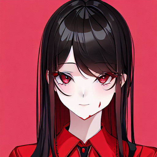 血在脸上 - blood on face - 动漫二次元 ai 绘画提示语- 画宇宙