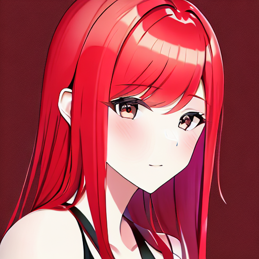 红发 - red hair - 动漫二次元 AI 绘画关键字